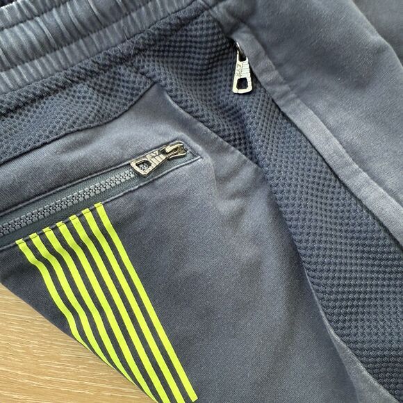 Emporio Armani EA7 Jogger Sz Small Blue Green Drawstring Sweatpants Men Unisex - Picture 11 of 13